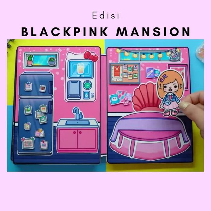 Gambar BUKU BONGKAR PASANG TOCA BOCA Toca Boca Paper doll Book Mainan Toca Bo - Black Pink, Bikin Sendiri dari TRIPITAKA store undefined Tokopedia