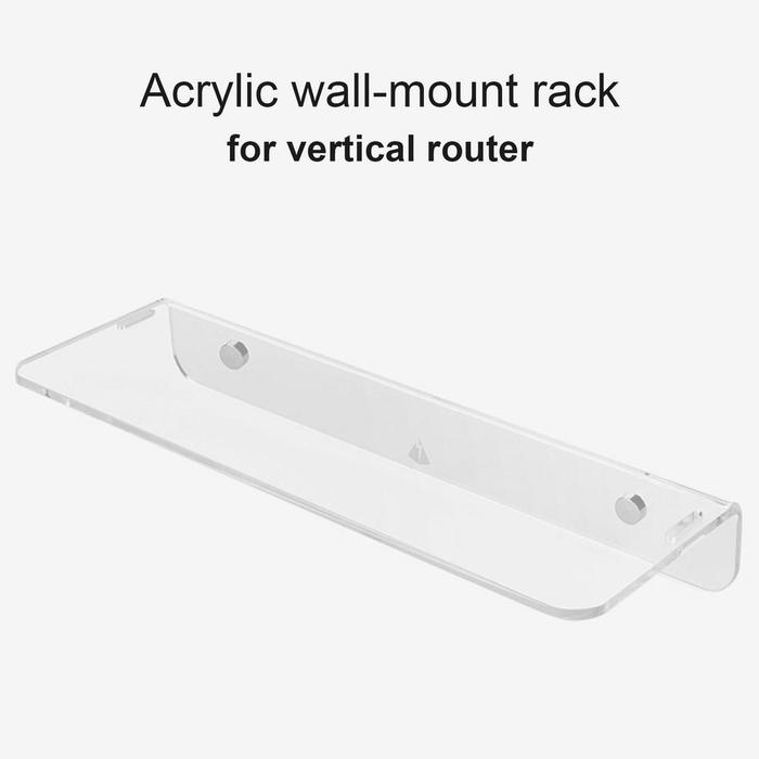 Gambar Brk Transparent Mesh WiFi Router Shelf Acrylic Wall Mount Holder dari berkah318 undefined Tokopedia
