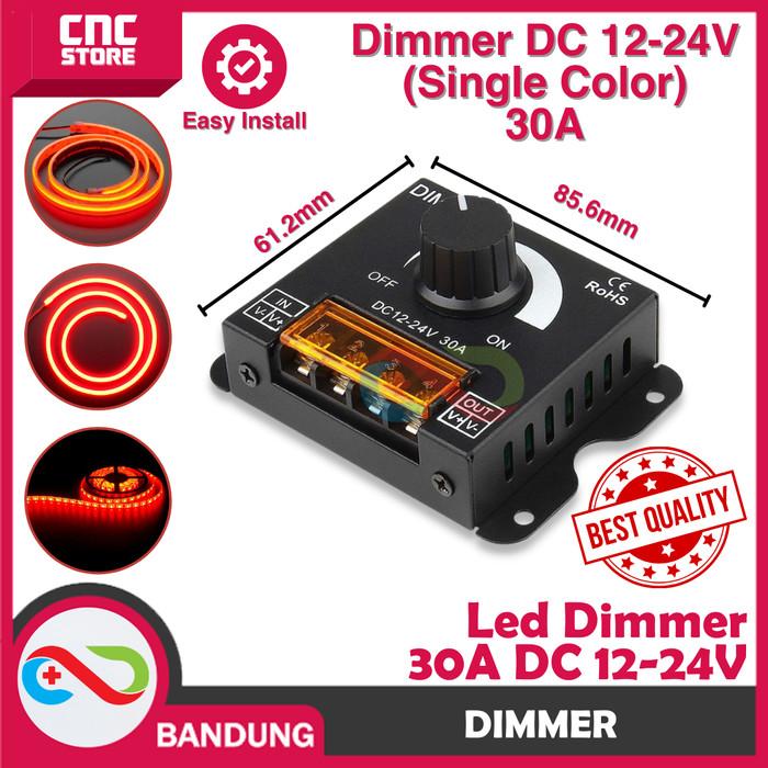 Gambar DIMMER DC 12V 24V 30A PENGATUR KECERAHAN LED STRIP BRIGHTNESS ADJUSTER dari CNC STORE BANDUNG undefined Tokopedia