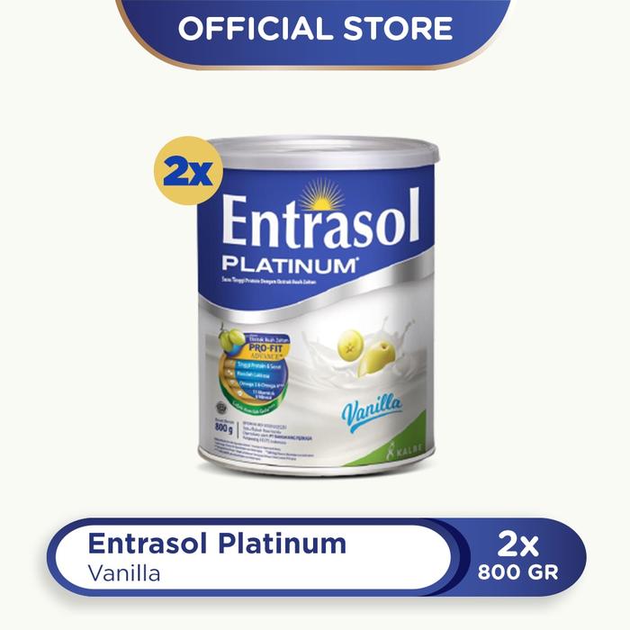 Gambar Entrasol Twinpack Platinum Vanilla 800g Berkualitas dari darisah nasyithah undefined Tokopedia