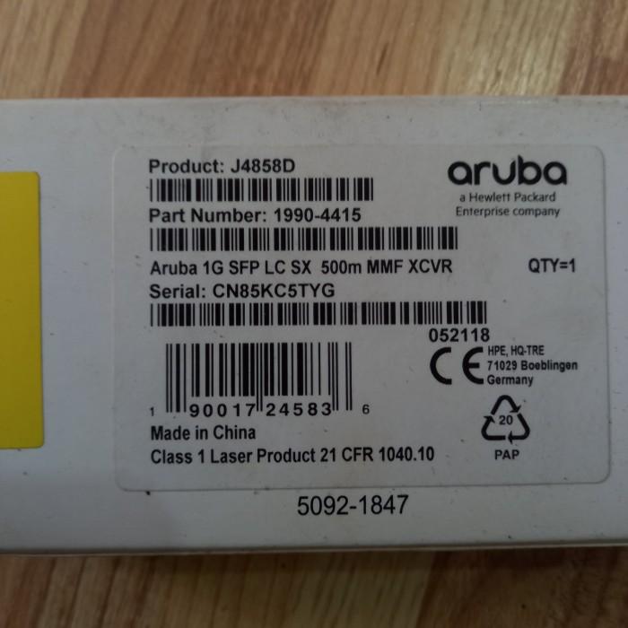 Gambar HPE Aruba 1G SFP LC SX 500m MMF XCVR J4858D dari karmefi undefined Tokopedia