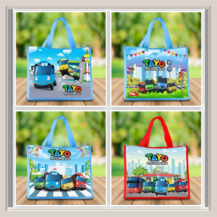 Gambar Tas Ultah Ready Stok Landscape / Tas Ulang Tahun / Goodie Bag TAYO dari wons stores undefined Tokopedia