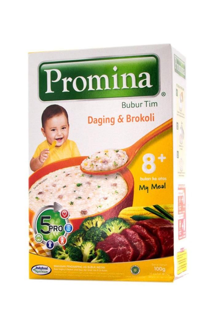 Gambar Promina Bubur Tim Bayi 8+ / MPASI Lanjutan Daging & Brokoli 100g♧♧ dari Khairudin457 undefined Tokopedia