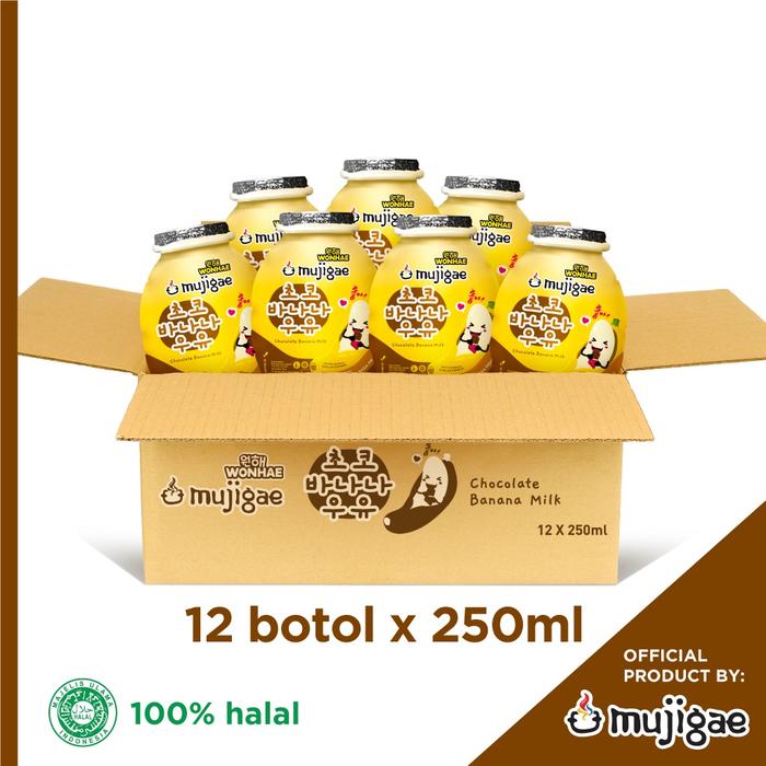 Gambar Paket Isi 12 - Mujigae By Wonhae Banana Milk Chocolate 250 Ml / Susu dari Nuryaa Outlet undefined Tokopedia