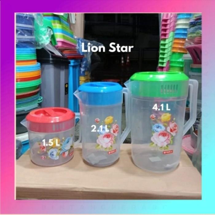 Gambar Teko eskan air plastik water jug lion star 1.5-2.1-4.1 tahan panas Kitchenware - UK 4.1 lt dari Grosir perabotan salsabila undefined Tokopedia