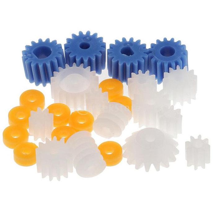 Gambar Kit Plastic Gear Rack Shaft Pulley Belt Roda Gigi DIY Robot Arduino - Type B dari IDT4 undefined Tokopedia