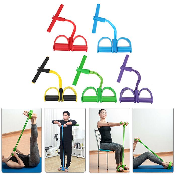 Jual A9 1PC Foot Pedal Pull Rope Resistance Bands Sport Yoga