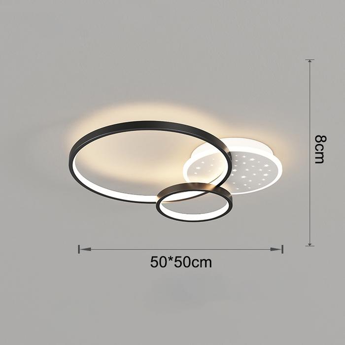 Gambar Lampu Plafon Led Minimalis Untuk Dekorasi Kamar Tidur - A-putih Hitam, Cahaya 3warna dari AdhyaStoree undefined Tokopedia