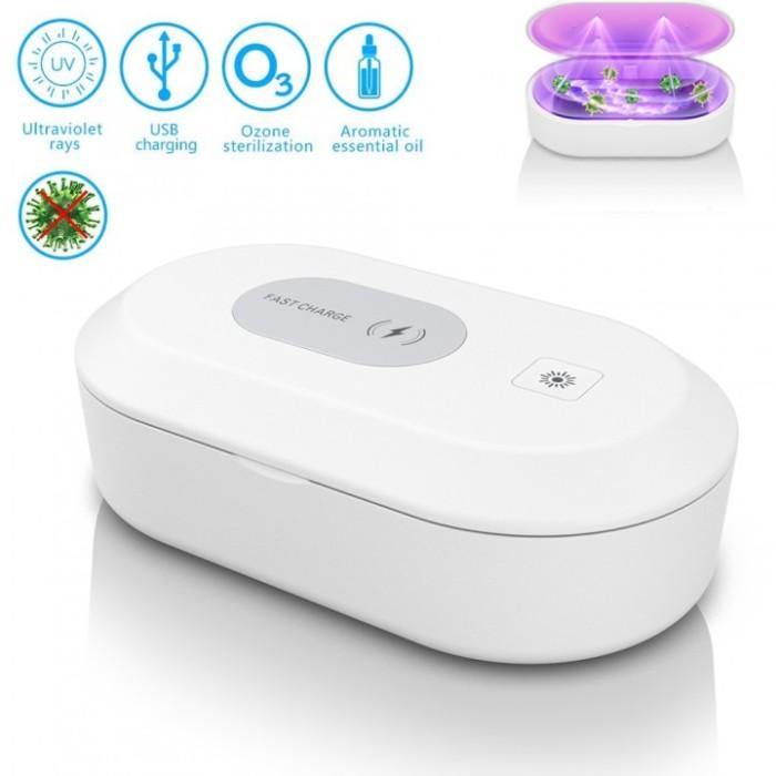 Jual Portable Sterilization Box with 15W Mobile Wireless Charging