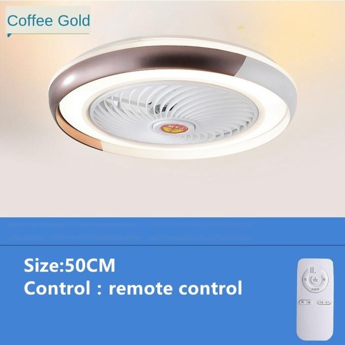 Gambar Lampu Kipas Plafon 3 Warna Kontrol App Smartphone & Remote tipe C - Coffee RC, 200v-240v dari OD BUY undefined Tokopedia