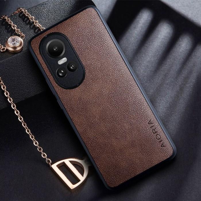Gambar Casing Oppo Reno10 Reno 10 Pro Plus Hard Soft Case leather Slim Cover - COFFE, RENO 10 5G dari Gold Access undefined Tokopedia