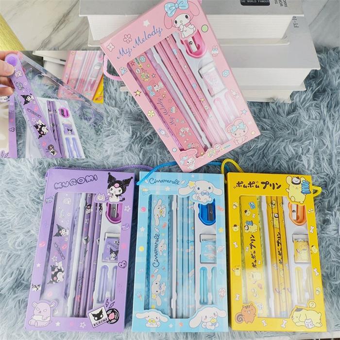 Gambar 6in1 Set Alat Tulis Hadiah Pensil Set Pesta Ulang Tahun Anak Kekinian dari andriancoll undefined Tokopedia