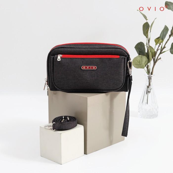 Gambar OVIO 7138 Denim - Dompet Multifungsi / Pouch Organizer - Black dari OVIO.ID Shop undefined Tokopedia