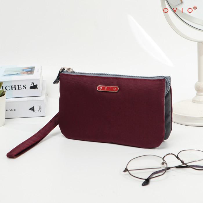 Gambar OVIO 2132 Light Nylon - Dompet Pouch / Small Pouch Organizer - Maroon dari OVIO.ID Shop undefined Tokopedia