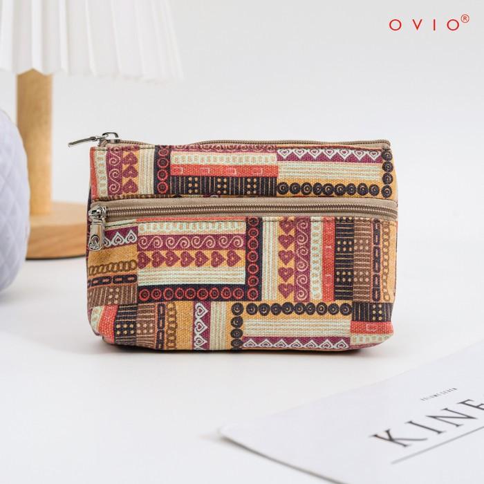 Gambar OVIO 8139 Canvas - Mini Pouch / Dompet Koin / Dompet Kosmetik Kecil - Sand Beige dari OVIO.ID Shop undefined Tokopedia