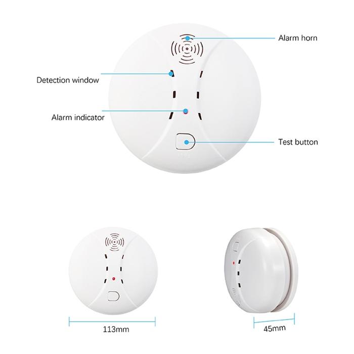 Gambar MF Wireless 433MHz Fire Detectors Home Kitchen Security Work Wi dari maroonuntung undefined Tokopedia