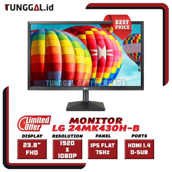 Jual MONITOR LED LG 24MK430H B 24" IPS FHD 75Hz FreeSync HDMI VGA ...
