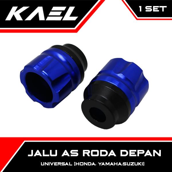 Gambar Jalu As Roda Depan Model Corong Full CNC 1 Set-2 Pcs Variasi Warna - Biru dari KAEL Official Store undefined Tokopedia