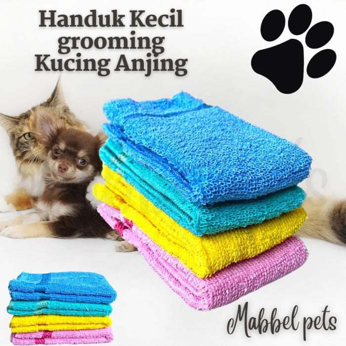 Gambar Handuk Grooming Kucing Anjing SMALL - Hijau dari Mabbel Petshop undefined Tokopedia