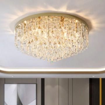 Gambar Ceiling Lamp LED Luxury Modern K9 Crystal Lampu Plafon E14 Bohlam - 60CM dari INAWASTORE undefined Tokopedia