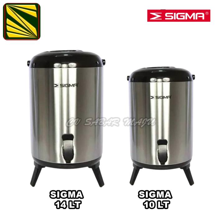 Gambar Dispenser Termos air panas dan dingin Jumbo stainless sigma 9.5 dari nadiafika shop undefined Tokopedia