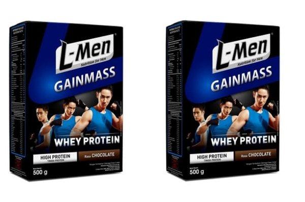 Gambar Susu High Protein L-Men Gain Mass Whey Protein Chocolate 500 dari Tedy Fernando undefined Tokopedia