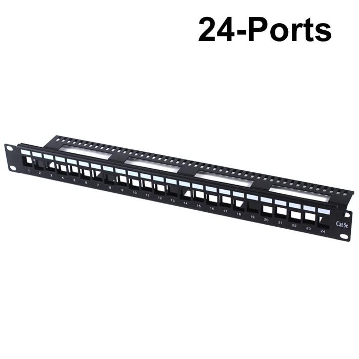 Jual Network Patch Panel Gigabit Ethernet 24/48Port LAN RJ45 Wall ...