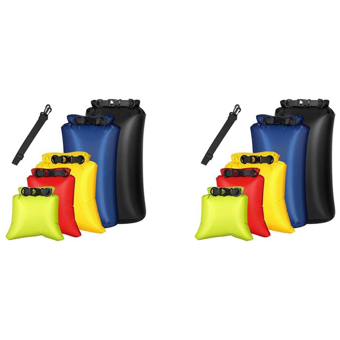 Gambar 12Pcs Waterproof Dry Bag Set for Kayaking Boating,Drybag Storage Bags dari luoidipa undefined Tokopedia