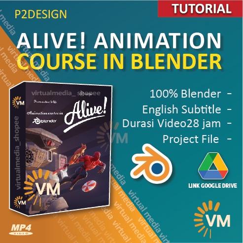 Gambar TUTORIAL ALIVE! ANIMATION COURSE IN BLENDER 3D | BELAJAR SOFTWARE dari giichii undefined Tokopedia
