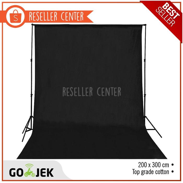 Gambar [Backdrop 200X280] Backdrop Studio Fotografi 200 X 280 Cm / Background - Hitam dari royaless undefined Tokopedia