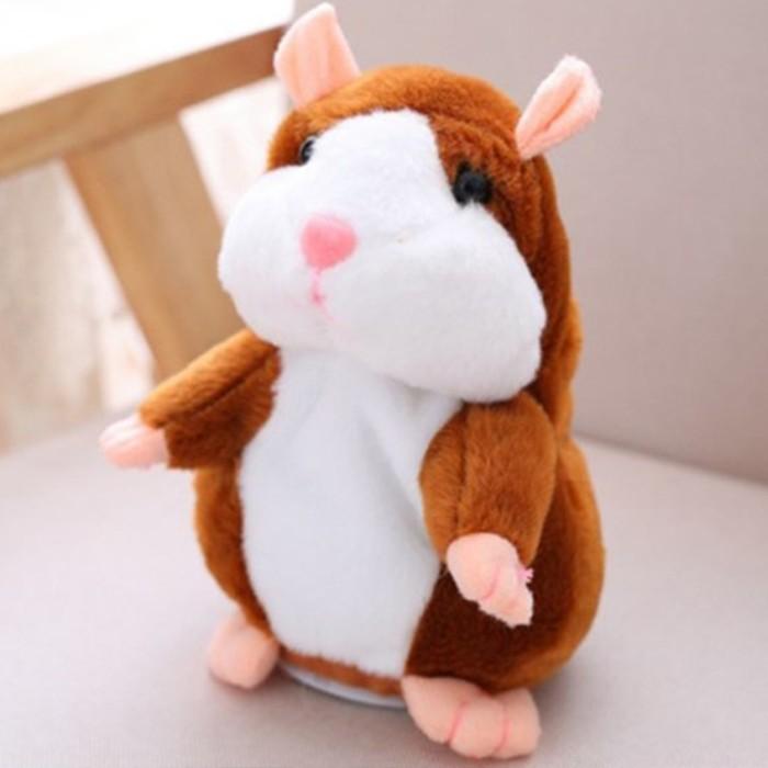 Gambar Boneka Edukasi Toys Talking HAMSTER Mainan Anak Boneka Bisa Bicara - Coklat Muda dari Bomb Official undefined Tokopedia