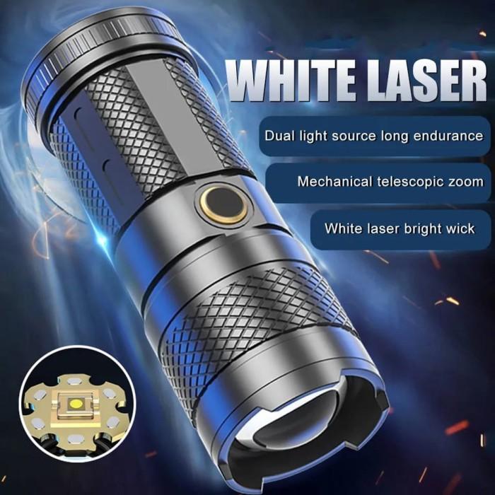 Gambar SENTER LED LASER / SENTER SWAT POLICE RECHARGEABLE / SENTER CAS USB - S86 dari Sumber Jaya Lighting undefined Tokopedia