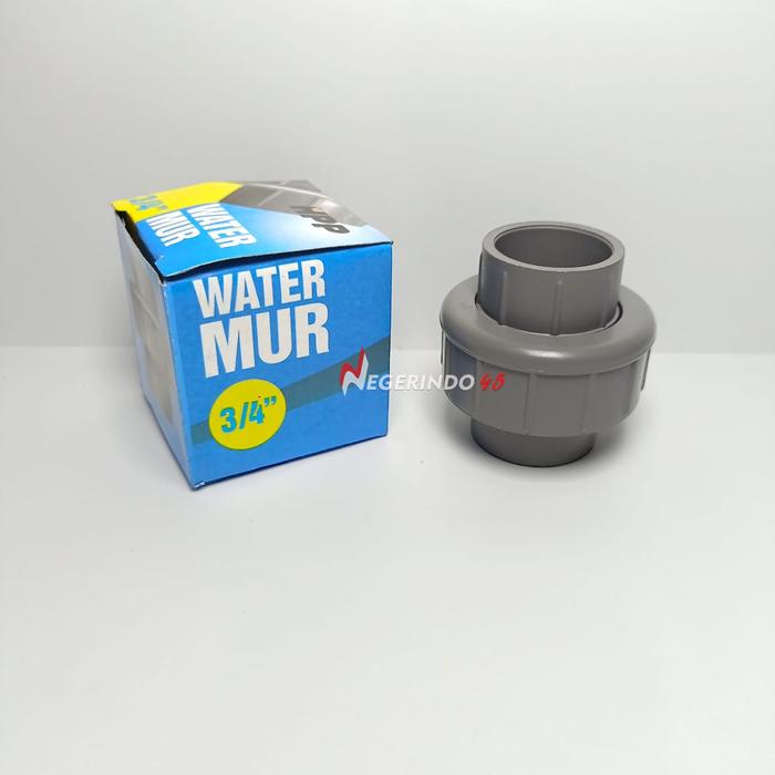 Gambar WATER MUR PVC POLOS WATER MUR SAMBUNGAN PIPA PVC PARALON 1/2 3/4 1" - 3/4" dari Negerindo45 undefined Tokopedia