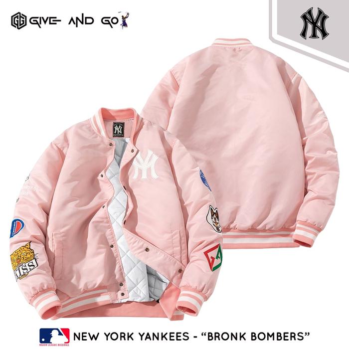 Gambar lub JUMPSHOT Jaket Baseball Varsity Pria Wanita Warna Pink Premium - NY Pink GG, XL dari TOKO LUBBY 01 undefined Tokopedia