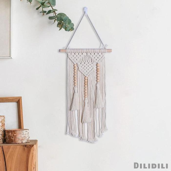 Gambar [Macrame Hiasan Dinding Anyaman Wall Art Decor Gaya Bohemian Boho Wall dari Fajri S undefined Tokopedia