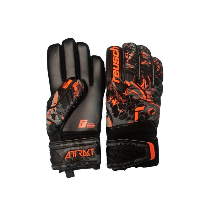Gambar SARUNG TANGAN KIPER REUSCH ATTRAKT GRIP 7783 - BLACK ORENS - 10 dari RANK SPORTS undefined Tokopedia