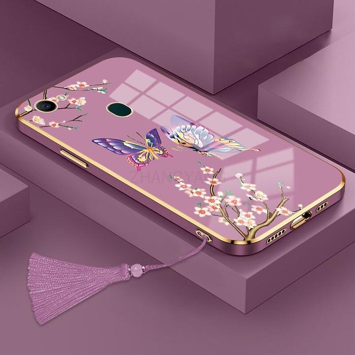 Gambar Casing Oppo F7 Oppo F5 Phone Case Plating Silicone Beauty Butterfly dari Backshoppe undefined Tokopedia