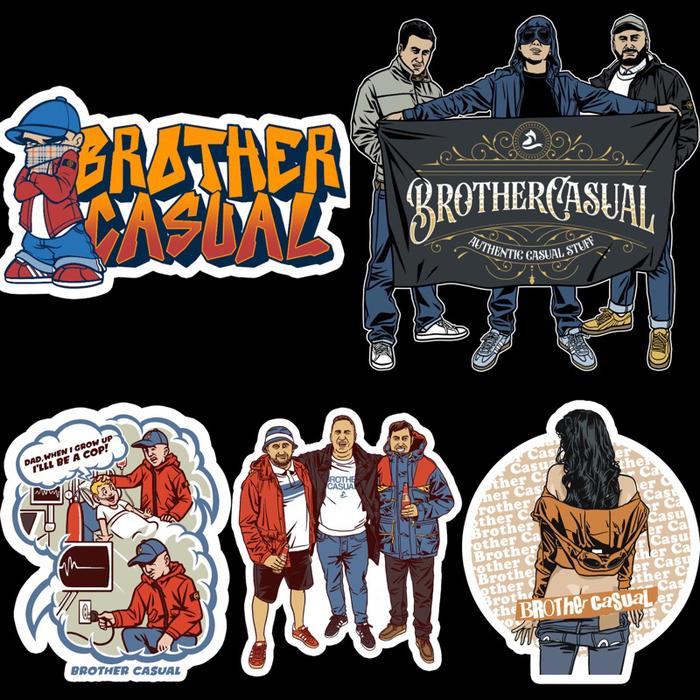 Gambar Brother Casual Sticker Pack - Cutting, One Size dari Brother Casual undefined Tokopedia