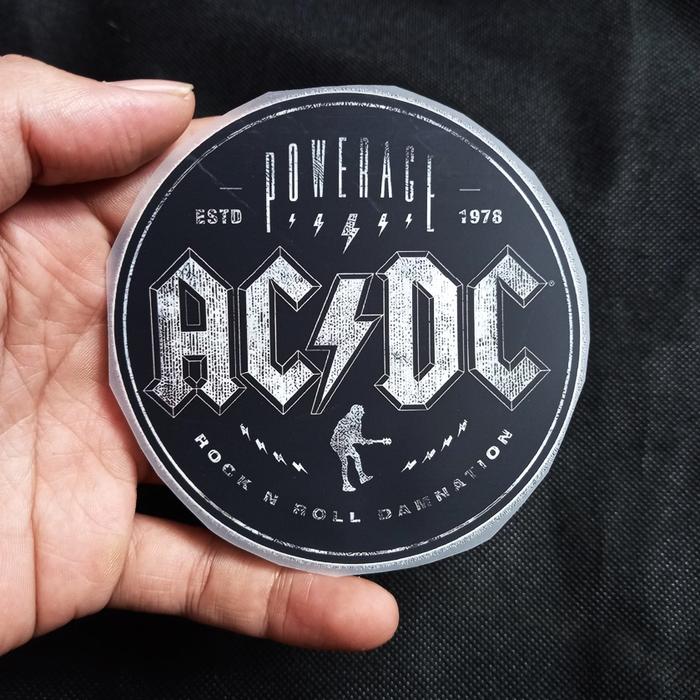 Gambar Sablon satuan BAND METAL MUSIC PART 2 ukr 10cm sablon DTF Custom - ACDC SQUARE dari Harvester Kids undefined Tokopedia