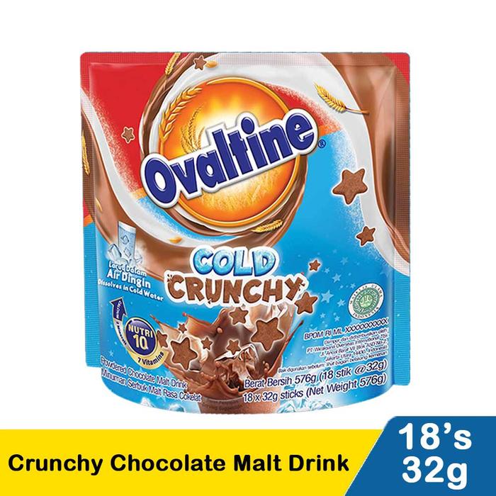 Gambar Ovaltine Cold Crunchy Chocolate Malt Drink 576G / 576 Gram Isi 18 X dari renataJM undefined Tokopedia