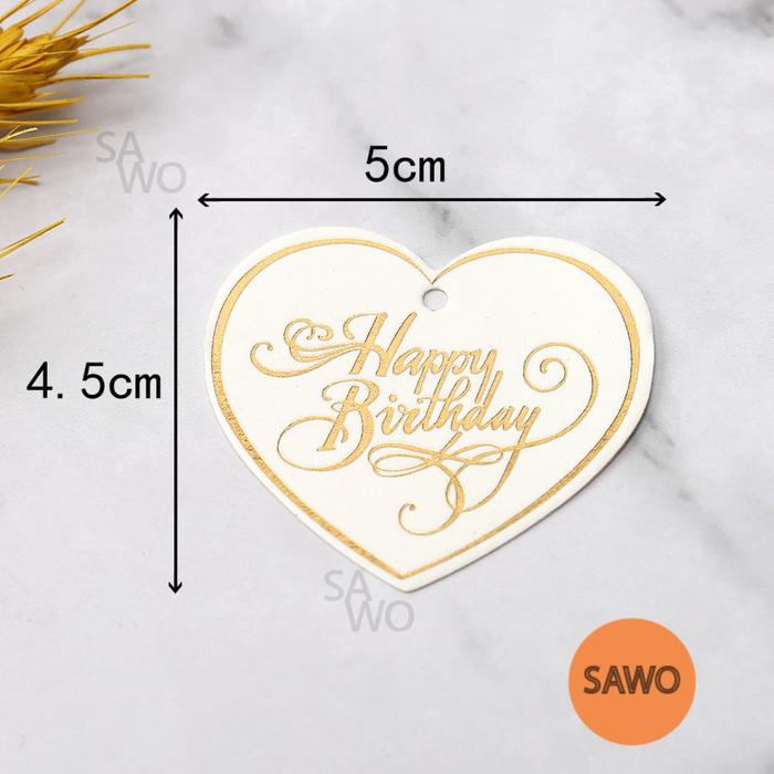Gambar [10pcs] Tag Happy Wedding Love Card Gold Ucapan Gift Gantung Hangtang - Wedding Putih dari Sawo Station undefined Tokopedia