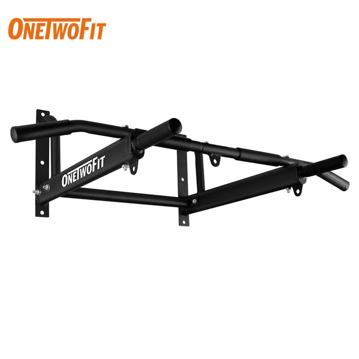 Jual OneTwoFit Wall Mounted Pull Up Bar with More Stable 6-hole