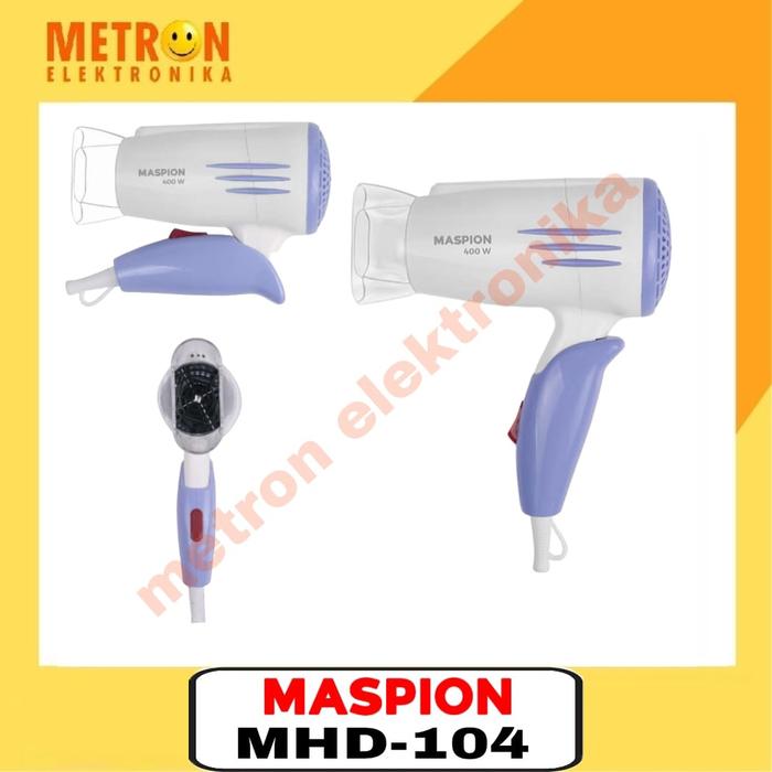 Jual Maspion MHD 104 WP HAIR DRYER 400 WATT WHITE PURPLE MHD104WP