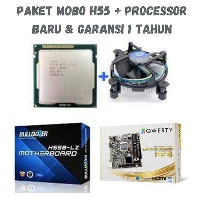 Jual Ready !!! PAKET MOBO MOTHERBOARD INTEL H55 INTEL CORE i5 650