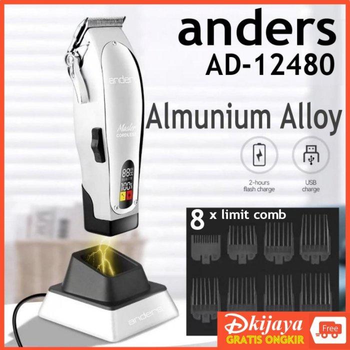 Gambar ANDERS 12480 Original Alat Cukur Rambut Hair Clipper Full Metal dari iffa-aa undefined Tokopedia