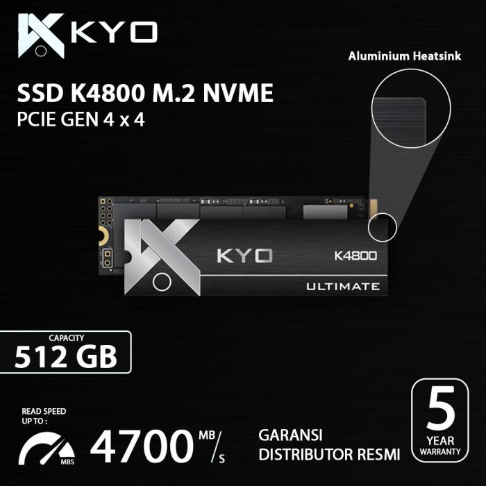 Gambar SSD KYO ULTIMATE K4800 512GB M.2 NVMe Gen4 x4 SSD NVMe Gen 4 - V2 dari KYO Indonesia_NEW undefined Tokopedia