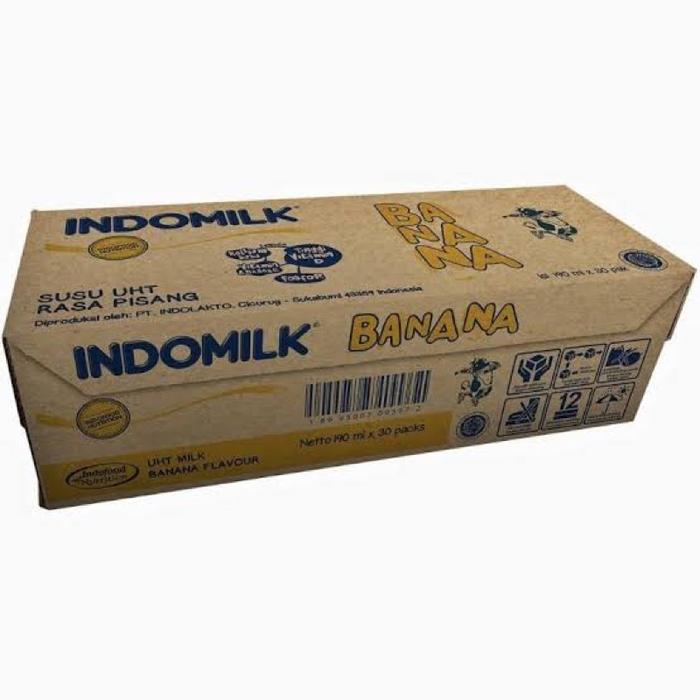 Gambar 30 Pcs / 1 Dus Karton Susu Indomilk Uht 190 Ml - Vanila - Grab/Gojek dari sekarstok undefined Tokopedia