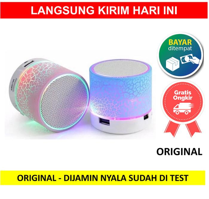 Gambar Speaker Bluetooth Retak LED BT Audio Bulat Kecil Lampu Music MP3 Recei dari olivegrosir undefined Tokopedia