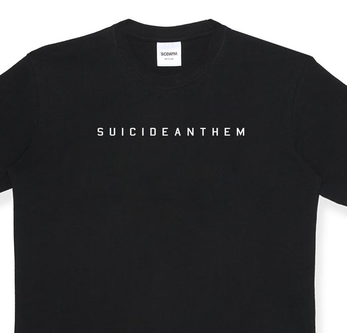 Gambar SUICIDE ANTHEM - Tshirt black typing (  1633 ) - L dari SCDATM Official Store undefined Tokopedia