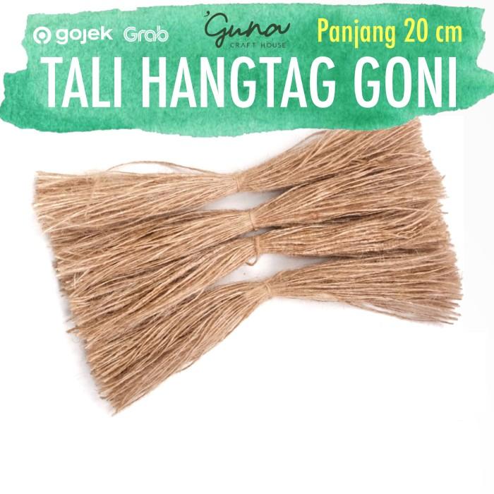 Gambar Tali Hangtag Label Bahan Goni - Gantungan Harga Baju - Tali Harga Baju - 100 helai dari Guna Craft House undefined Tokopedia